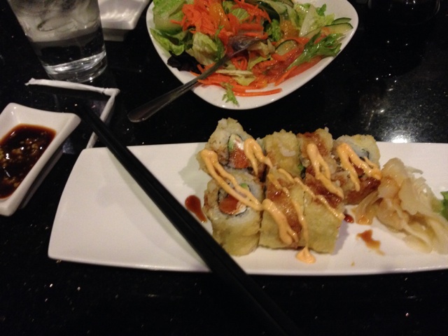 Rice Basil's sushi and salad