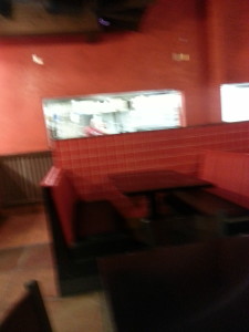 A very blurry but the only picture of El Coyote Charro's kitchen window