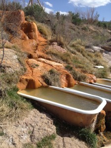 The one time when you're totally cool with a bathtub that looks like this.